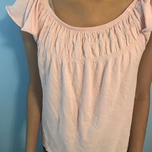 Gap kids pink frilled tee